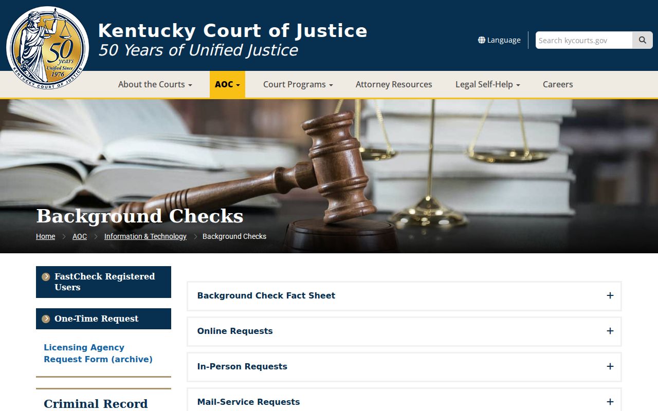 Lewis County criminal history statewide court record check